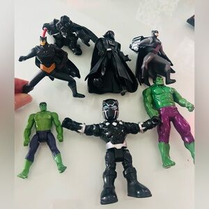 Marvel DC Star Wars Action Figure Lot Batman Hulk Black Panther Darth Vader